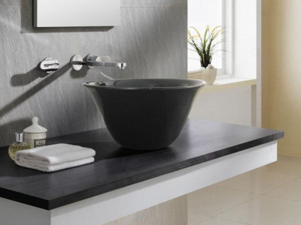 Umywalka nablatowa Bathco Nordic Black 4062/NE