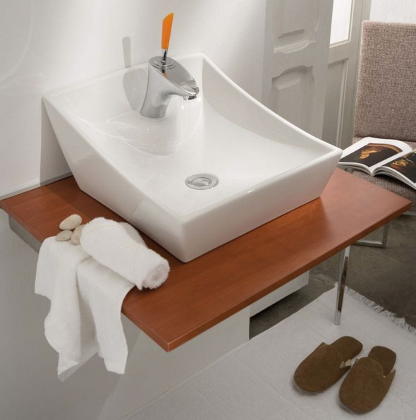 Umywalka nablatowa Bathco Soria 4002