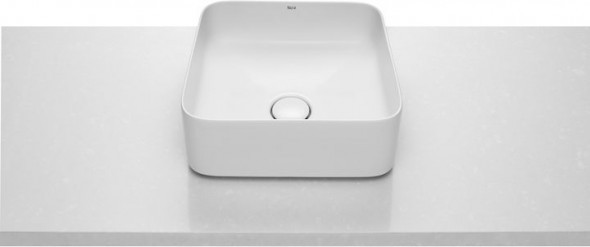 Umywalka nablatowa cienkościenna Roca Inspira 37x37 cm Square  FINECERAMIC® A327532000