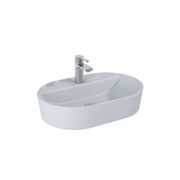 Umywalka nablatowa Elita Babette 62x41 ceram stone mat 145102