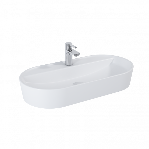 Umywalka nablatowa Elita Babette 80x40 ceram white 145109