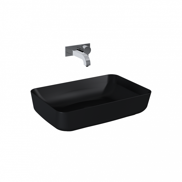 Umywalka nablatowa Elita Nomia 50x39 ceram black mat 145291