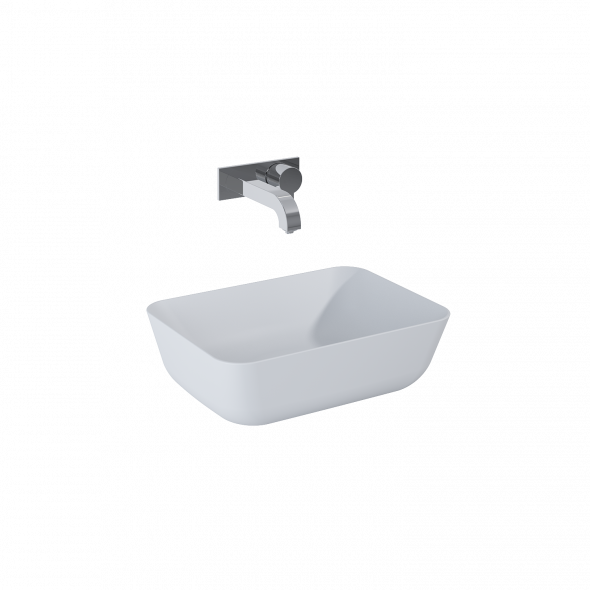 Umywalka nablatowa Elita Reni 46x33 ceram stone mat 145096