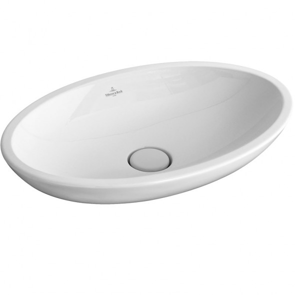 Umywalka nablatowa okrągła Villeroy Boch Loop and Friends 51510001 58,5x38cm