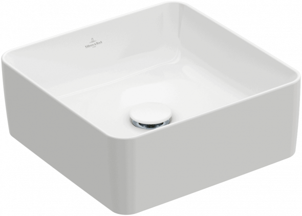 Umywalka nablatowa Villeroy &amp; Boch Collaro 380 x 380 mm Weiss Alpin 4A213801