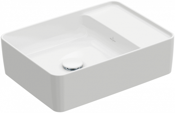 Umywalka nablatowa Villeroy &amp; Boch Collaro 510 x 380 mm Weiss Alpin 4A175301