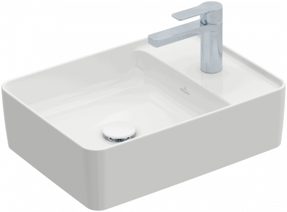 Umywalka nablatowa Villeroy &amp; Boch Collaro 510 x 380 mm Weiss Alpin CeramicPlus 4A1751R1