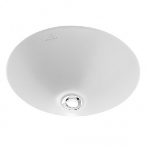 Umywalka podblatowa okrągła Villeroy &amp; Boch Loop&amp;Friends 45x45 cm weiss alpin 61803801