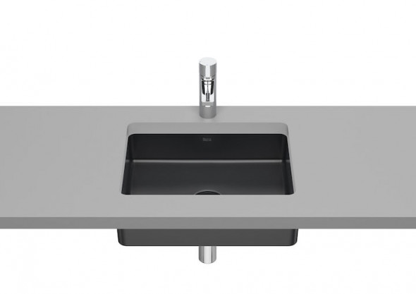 Umywalka podblatowa Roca Inspira Square 49,5×39 cm FINECERAMIC® onyks A327536640