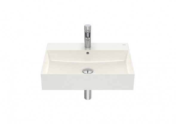 Umywalka ścienna cienkościenna Roca Inspira 60×49 cm FINECERAMIC® beżowy A32752C650
