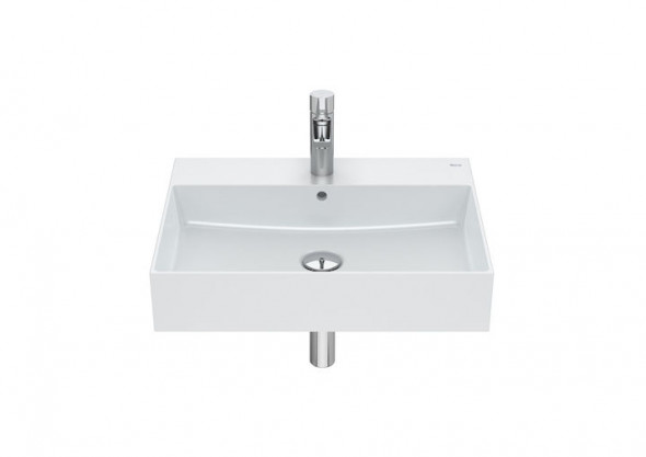 Umywalka ścienna cienkościenna Roca Inspira 60×49 cm FINECERAMIC® perłowy A32752C630