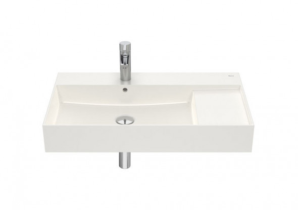 Umywalka ścienna cienkościenna Roca Inspira 80×49 cm FINECERAMIC® beżowy A32752B650