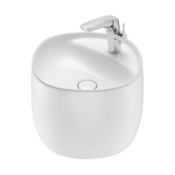 Umywalka ścienna FINECERAMIC® Roca Beyond 46x47x38 cm, biała A3270B1000