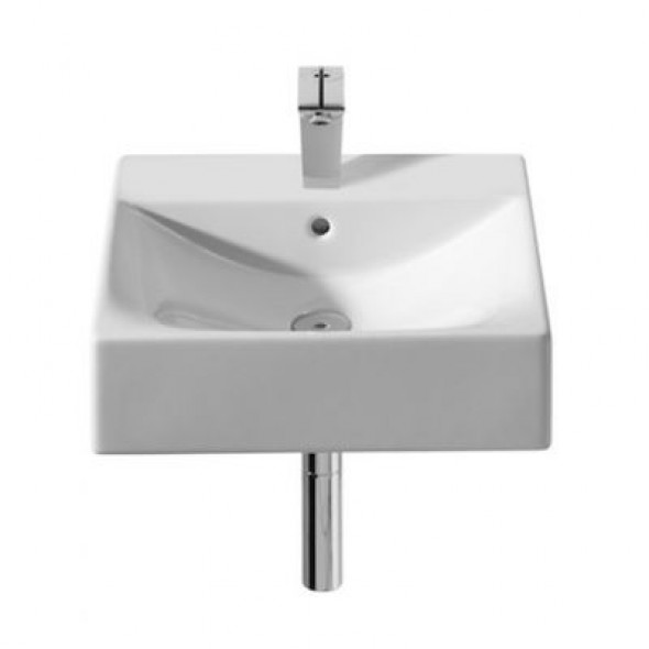 Umywalka ścienna lub nablatowa z powłoką MaxiClean Roca Diverta 47x44 cm biała A32711100M 440