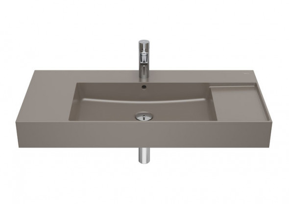 Umywalka ścienna Roca Inspira 100×49 cm Square FINECERAMIC® cafe A32752A660