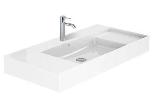 Umywalka ścienna Roca Inspira 100x49 cm Square FINECERAMIC® A32752A000