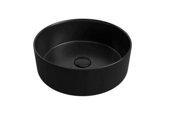 Umywalka stawiana na blat Aquahome Catherine 35,5x35,5x120 mm czarny @
