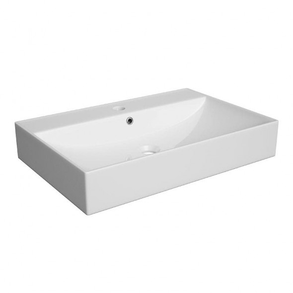 Umywalka stawiana na blat  Defra ELAN 60  600x400x100 mm biały 1572