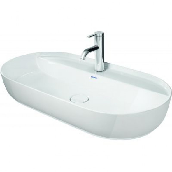 Umywalka stawiana na blat Duravit Luv 80x40 cm owalna biały 0380800000 @