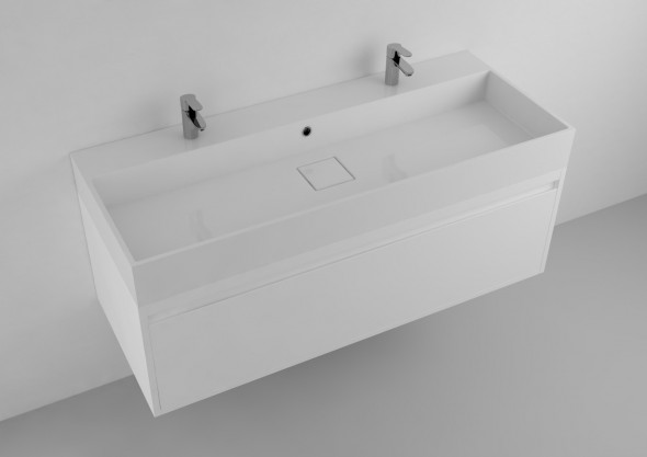 Umywalka wisząca Marmite Abrico 1200C/D 120x48,6 cm połysk biały 622574121203