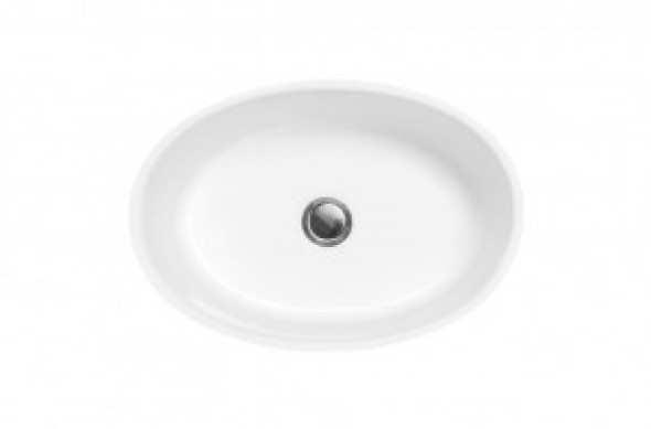 Umywalka wolnostojąca srebrna Besco Uniqa Glam 32x46x84 cm srebrny UMD-U-WGS