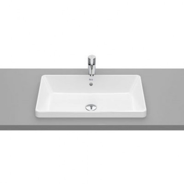 Umywalka wpuszczana prostokątna Roca Gap Sqaure 60x37 cm biały A3270Y8000