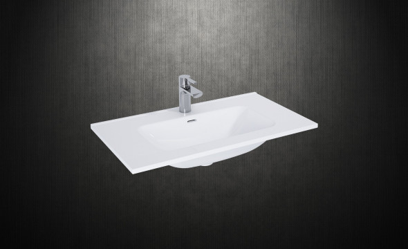 Umywalka wpuszczana w blat Elita Skappa 80 Ceram Biała 81x46cm 145840