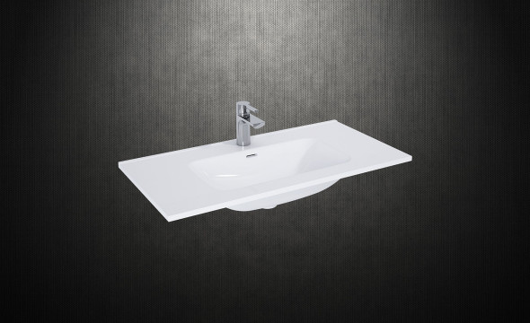 Umywalka wpuszczana w blat Elita Skappa 90 Ceram Biała 92x47cm 145845