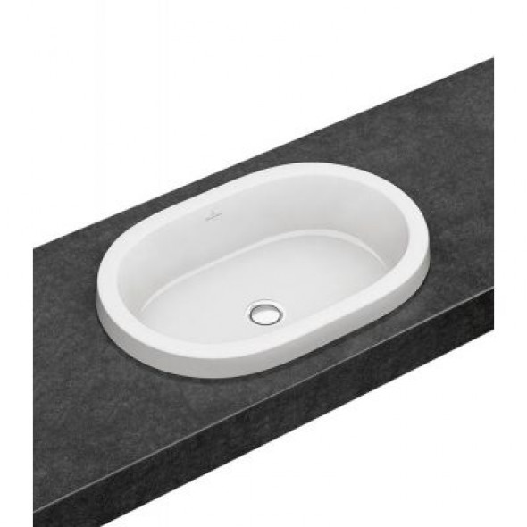 Umywalka wpuszczana w blat owalna Villeroy &amp; Boch Architectura 61,5x41,5 cm weiss alpin 41666001