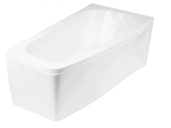 Wanna narożna asymetryczna Besco Luna 150 Prawa 150x80cm WAL-150-NP