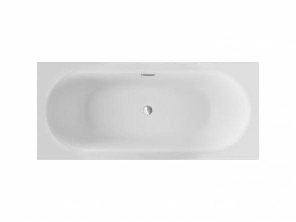 Wanna prostokątna Besco Vitae Slim + 180x80 cm biały WAV-180-S+