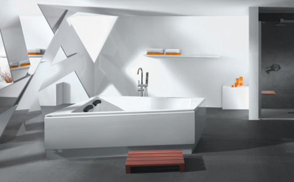 Wanna trapezowa ze stelażem Sanplast Space Line WTL(P)/SPACE 140x180cm Lewa + obudowa 610-100-1250-01-000