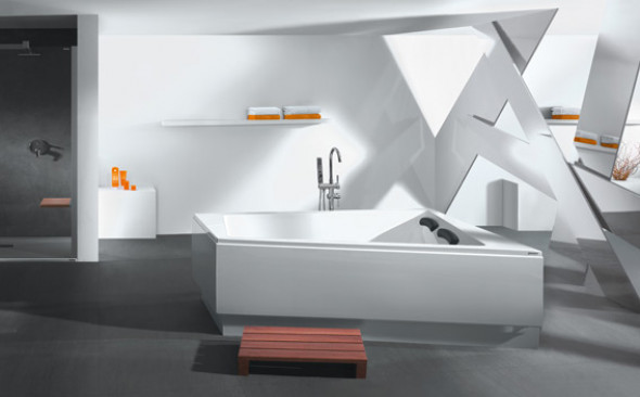 Wanna trapezowa ze stelażem Sanplast Space Line WTL(P)/SPACE 140x180cm Prawa + obudowa 610-100-1370-01-000