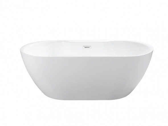 Wanna wolnostojąca Besco Navia 150x80 cm biały / maskownice złote WAS-150-NZL