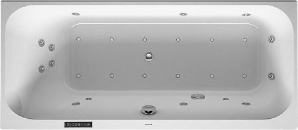 Wanna z hydromasażem do zabudowy Duravit Happy D.2 170x75 cm 760312000CL1000