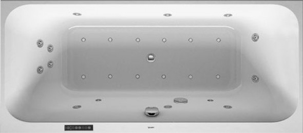 Wanna z hydromasażem do zabudowy Duravit Happy D.2 180x80 cm 760314000CL1000