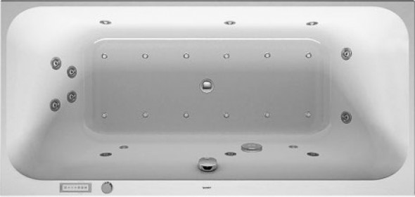 Wanna z hydromasażem do zabudowy Duravit Happy D.2 190x90 cm 760315000CE1000
