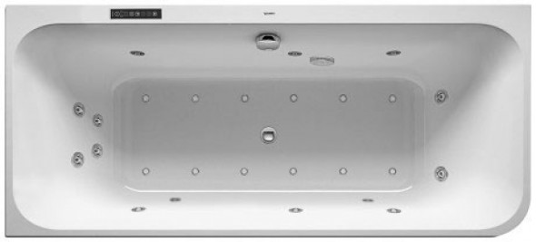 Wanna z hydromasażem narożna lewa Duravit Happy D.2 180x80 cm 760316000CL1000