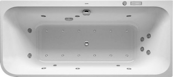 Wanna z hydromasażem narożna prawa Duravit Happy D.2 180x80 cm 760317000CE1000