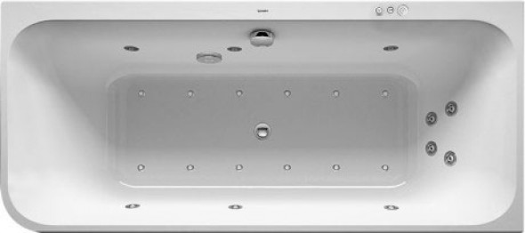 Wanna z hydromasażem narożna prawa Duravit Happy D.2 180x80 cm 760317000CP1000