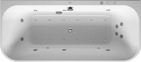 Wanna z hydromasażem przyścienna Duravit Happy D.2 180x80 cm 760318000CE1000