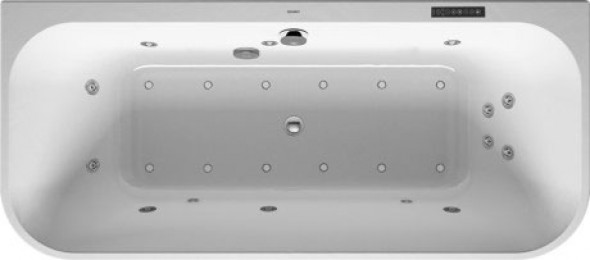 Wanna z hydromasażem przyścienna Duravit Happy D.2 180x80 cm 760318000CL1000