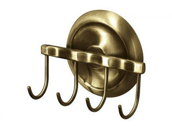 Wieszak 4-hakowy Bisk Deco 02214