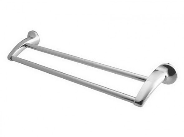 Wieszak kąpielowy podwójny 460mm Bisk Ontario 00216