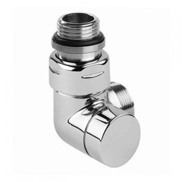 Zawór Terma Trójosiowy Odcinający Kątowy Lewy Gz 24X19 Czarna Tgzocz002