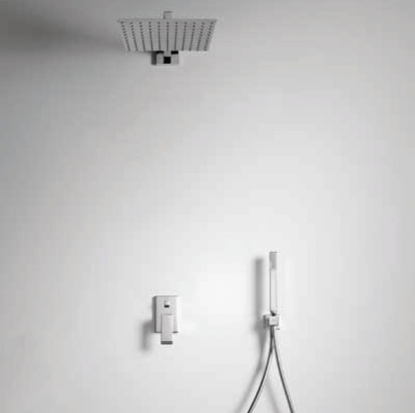 Zestaw natryskowy z baterią podtynkową Tres Cuadro-Tres 106980