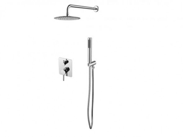 Zestaw prysznicowy podtynkowy Besco Decco/Illusion II chrom BP-DIII-CH