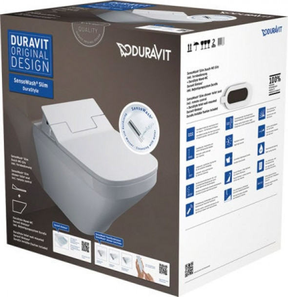 Zestaw SensoWash Slim / DuraStyle WC wiszące Duravit 631001002004300