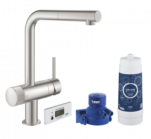 Zestaw startowy Grohe Blue Pure Minta stal nierdzewna 30382DC0