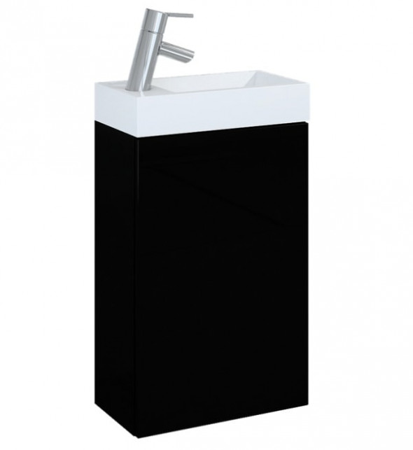 Zestaw szafka pod umywalkę + umywalka Elita Young Basic 40cm 1D 163070 black